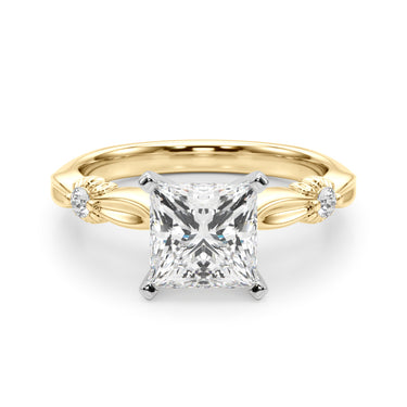 Contemporary Engagement Ring – Lab Diamond Engagement Ring in 18K Gold | Just Brilliant – view 48