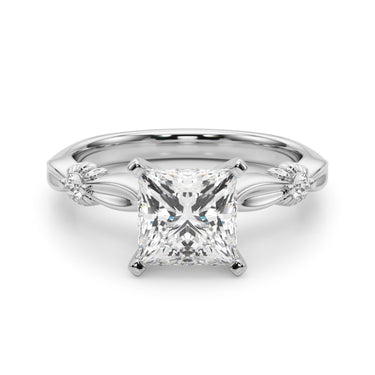 Contemporary Engagement Ring – Lab Diamond Engagement Ring in 18K Gold | Just Brilliant – view 24
