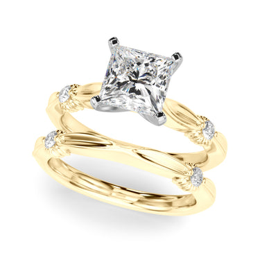 Contemporary Engagement Ring – Lab Diamond Engagement Ring in 18K Gold | Just Brilliant – view 42