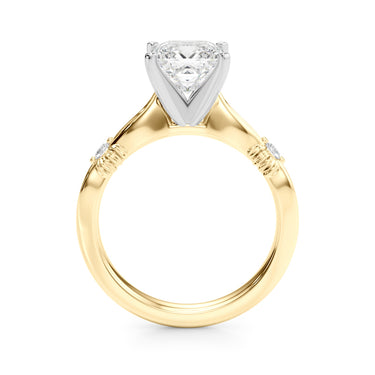 Contemporary Engagement Ring – Lab Diamond Engagement Ring in 18K Gold | Just Brilliant – view 36