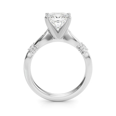 Contemporary Engagement Ring – Lab Diamond Engagement Ring in 18K Gold | Just Brilliant – view 12