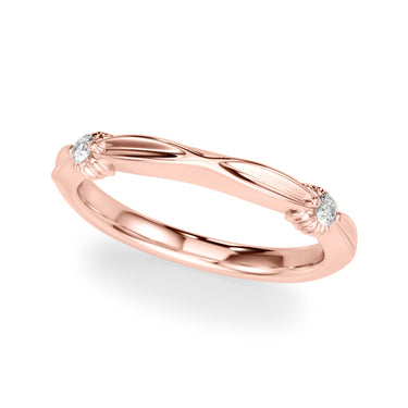 Infinity Wedding Band – Lab Diamond Wedding Band in 18K Gold | Just Brilliant – side view