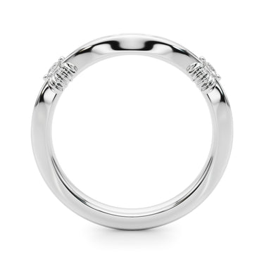Infinity Wedding Band – Lab Diamond Wedding Band in 18K Gold | Just Brilliant – detail view