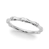 Bamboo Style Wedding Band – Radiant Lab Diamond Wedding Band in 18K Gold | Just Brilliant