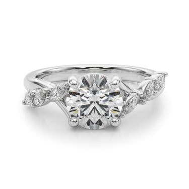 Marquise Accented Contemporary Engagement Ring – Marquise Lab Diamond Engagement Ring in 18K Gold | Just Brilliant – lifes...