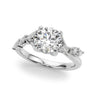 Marquise Accented Contemporary Engagement Ring – Marquise Lab Diamond Engagement Ring in 18K Gold | Just Brilliant