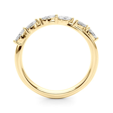 Marquise Wedding Band – Marquise Lab Diamond Wedding Band in 18K Gold | Just Brilliant – lifestyle view