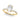 Single Row Oval Engagement Ring – Oval Lab Diamond Engagement Ring in 18K Gold | Just Brilliant – side view