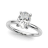 Solitaire Oval Engagement Ring – Oval Lab Diamond Engagement Ring in 18K Gold | Just Brilliant