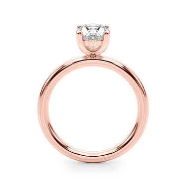 Solitaire Oval Engagement Ring – Oval Lab Diamond Engagement Ring in 18K Gold | Just Brilliant – view 10
