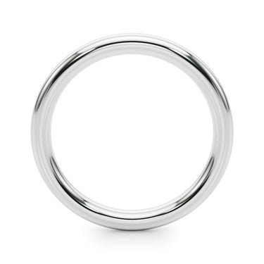 Plain Wedding Band – Lab Diamond Wedding Band in 18K Gold | Just Brilliant – detail view