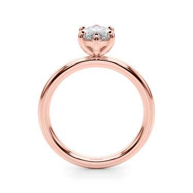 Solitaire Marquise Engagement Ring – Marquise Lab Diamond Engagement Ring in 18K Gold | Just Brilliant – view 10