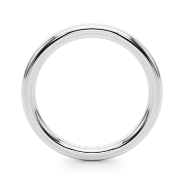 Plain Wedding Band – Lab Diamond Wedding Band in 18K Gold | Just Brilliant – detail view