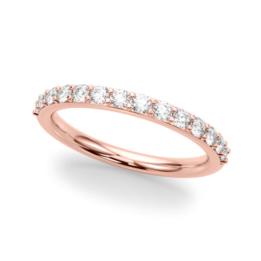 Straight Wedding Band – Lab Diamond Wedding Band in 18K Gold | Just Brilliant – side view