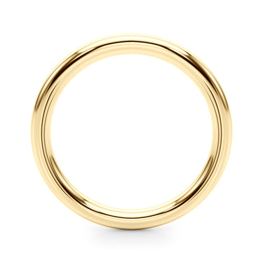 Plain Wedding Band – Lab Diamond Wedding Band in 18K Gold | Just Brilliant – lifestyle view