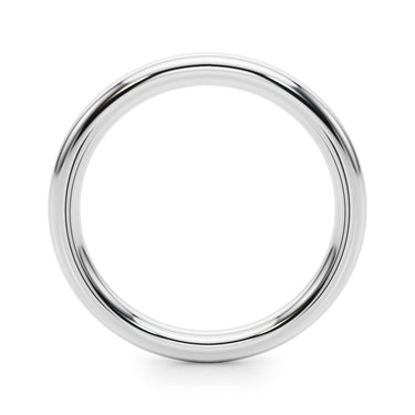 Plain Wedding Band – Lab Diamond Wedding Band in 18K Gold | Just Brilliant – detail view
