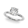 Solitaire Round Engagement Ring – Radiant Lab Diamond Engagement Ring in 18K Gold | Just Brilliant