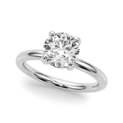 Solitaire Round Engagement Ring