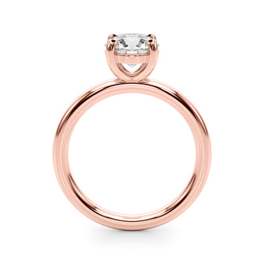 Solitaire Round Engagement Ring – Round Lab Diamond Engagement Ring in 18K Gold | Just Brilliant – view 10