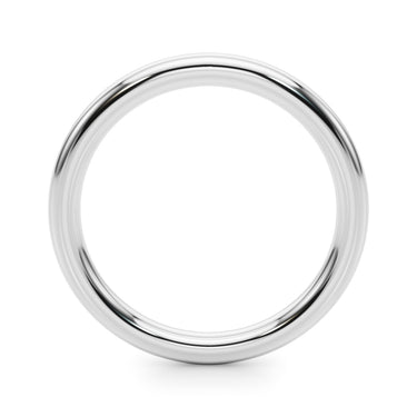 Plain Wedding Band – Lab Diamond Wedding Band in 18K Gold | Just Brilliant – detail view