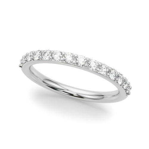 Straight Diamond Wedding Band