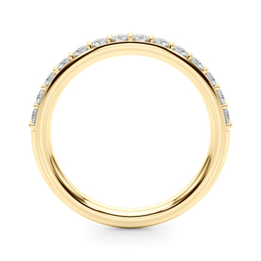 Straight Diamond Wedding Band – Lab Diamond Wedding Band in 18K Gold | Just Brilliant – lifestyle view