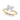 Single Row Princess Cut Engagement Ring – Princess Cut Lab Diamond Engagement Ring in 18K Gold | Just Brilliant – side view