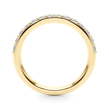 Straight Diamond Wedding Band – Lab Diamond Wedding Band in 18K Gold | Just Brilliant – lifestyle view