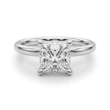 Solitaire Princess Cut Engagement Ring – Princess Cut Lab Diamond Engagement Ring in 18K Gold | Just Brilliant – lifestyle...