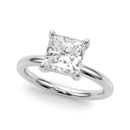 Solitaire Princess Cut Engagement Ring