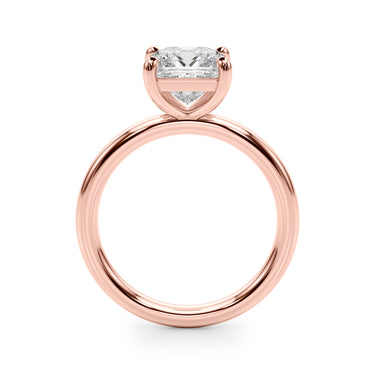 Solitaire Princess Cut Engagement Ring – Princess Cut Lab Diamond Engagement Ring in 18K Gold | Just Brilliant – view 10