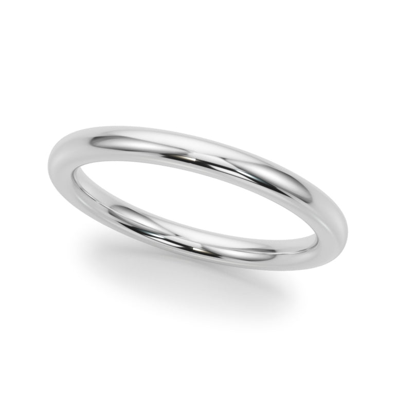 Plain Wedding Band – Radiant Lab Diamond Wedding Band in 18K Gold | Just Brilliant
