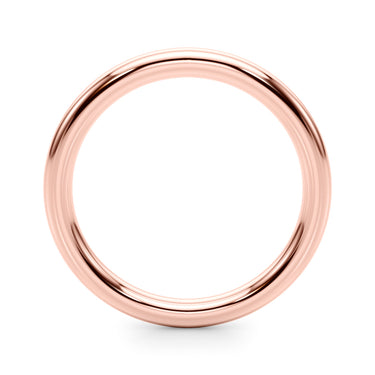 Plain Wedding Band – Lab Diamond Wedding Band in 18K Gold | Just Brilliant – angle view