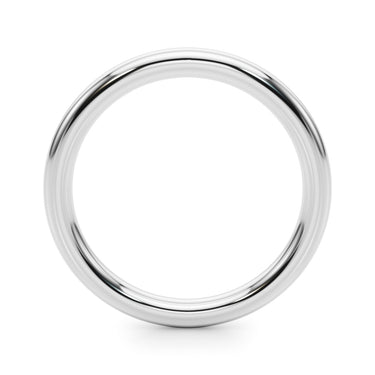 Plain Wedding Band – Lab Diamond Wedding Band in 18K Gold | Just Brilliant – detail view