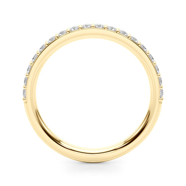 Straight Diamond Wedding Band – Lab Diamond Wedding Band in 18K Gold | Just Brilliant – lifestyle view