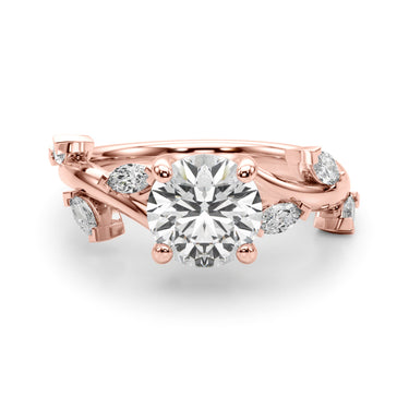 Engagement Rings Round & Mq – Lab Diamond Engagement Ring in 18K Gold | Just Brilliant – view 12