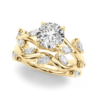Engagement Rings Round & Mq – Lab Diamond Engagement Ring in 18K Gold | Just Brilliant – view 7