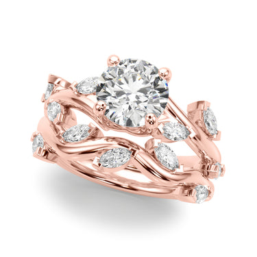 Engagement Rings Round & Mq – Lab Diamond Engagement Ring in 18K Gold | Just Brilliant – view 11