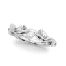 Nature Inspired Wedding Band – Marquise Lab Diamond Wedding Band in 18K Gold | Just Brilliant