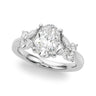 Floral Oval Engagement Ring – Marquise Lab Diamond Engagement Ring in 18K Gold | Just Brilliant