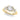 Floral Round Engagement Ring – Round Lab Diamond Engagement Ring in 18K Gold | Just Brilliant – side view