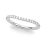 Curved Wedding Band – Radiant Lab Diamond Wedding Band in 18K Gold | Just Brilliant