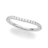 Curved Wedding Band – Radiant Lab Diamond Wedding Band in 18K Gold | Just Brilliant
