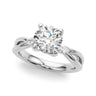 Round Split Shank Engagement Ring – Marquise Lab Diamond Engagement Ring in 18K Gold | Just Brilliant