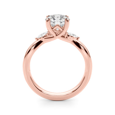 Round Split Shank Engagement Ring – Round Lab Diamond Engagement Ring in 18K Gold | Just Brilliant – view 10
