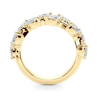 Nature Inspired Wedding Band – Lab Diamond Wedding Band in 18K Gold | Just Brilliant – lifestyle view