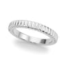 Textured Wedding Band – Radiant Lab Diamond Wedding Band in 18K Gold | Just Brilliant