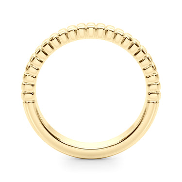 Textured Wedding Band – Lab Diamond Wedding Band in 18K Gold | Just Brilliant – lifestyle view