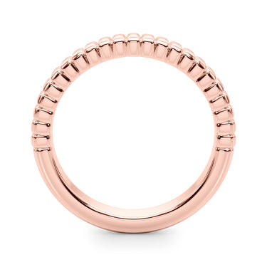 Textured Wedding Band – Lab Diamond Wedding Band in 18K Gold | Just Brilliant – angle view