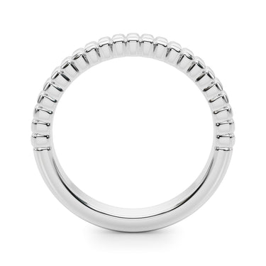Textured Wedding Band – Lab Diamond Wedding Band in 18K Gold | Just Brilliant – detail view
